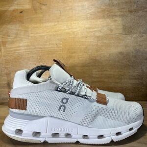 On CloudNova Womens Size 9 (Mens Sz 7.5) Running Shoes Sneakers White Pearl